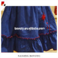 Party dress fireworks embroideried stocked dress red&navy